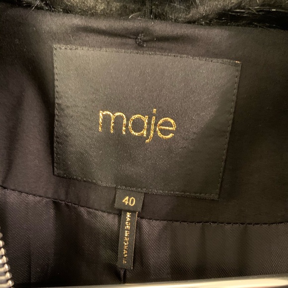 MAJE navy wool jacket. Barely worn. Like new - Picture 4 of 6